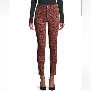 Joe’s Charlie High Rise Skinny Leopard Jeans